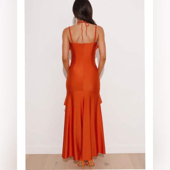 Hello Molly All Love Midi Dress Orange - Picture 5 of 10